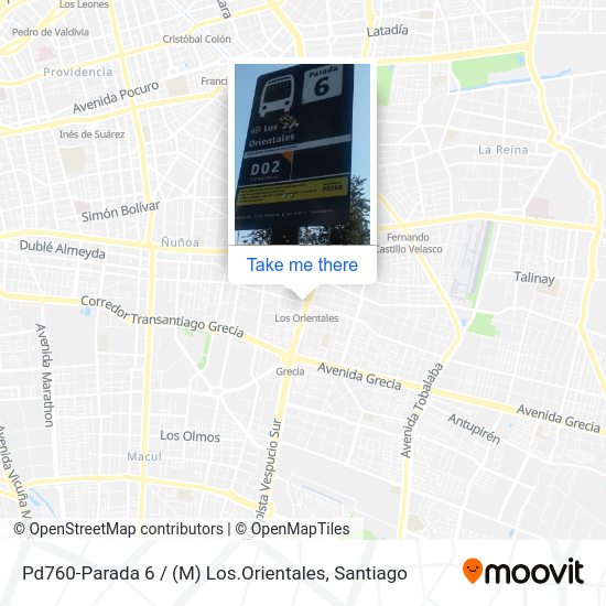Pd760-Parada 6 / (M) Los.Orientales map