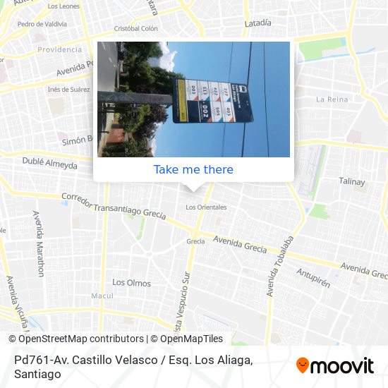 Pd761-Av. Castillo Velasco / Esq. Los Aliaga map