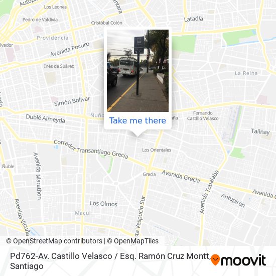 Pd762-Av. Castillo Velasco / Esq. Ramón Cruz Montt map