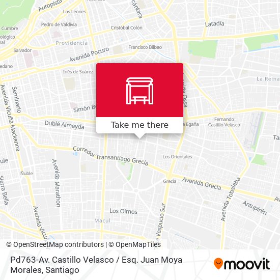 Pd763-Av. Castillo Velasco / Esq. Juan Moya Morales map