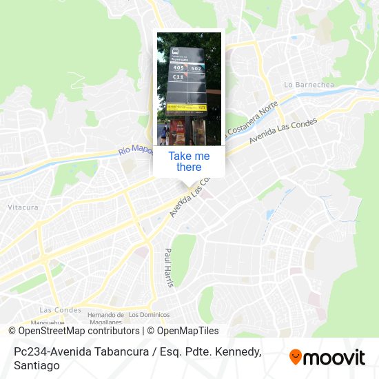 Pc234-Avenida Tabancura / Esq. Pdte. Kennedy map