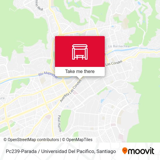Pc239-Parada / Universidad Del Pacífico map