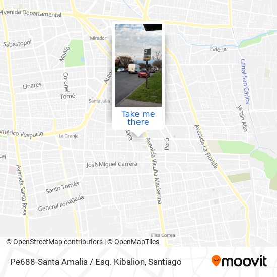 Pe688-Santa Amalia / Esq. Kibalion map