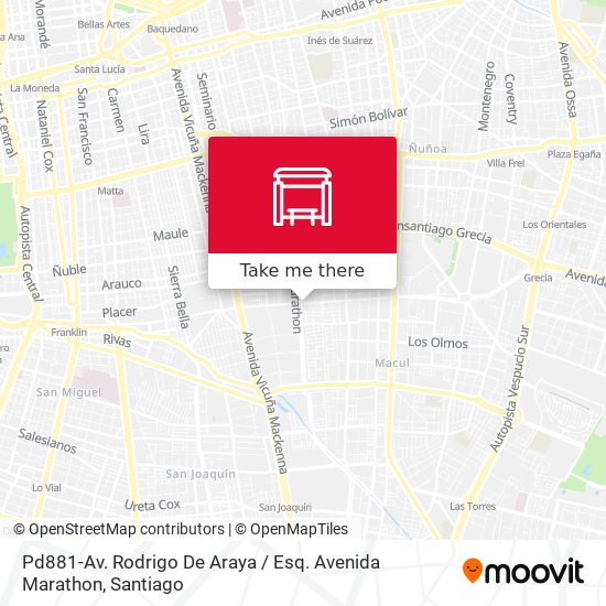 Pd881-Av. Rodrigo De Araya / Esq. Avenida Marathon map