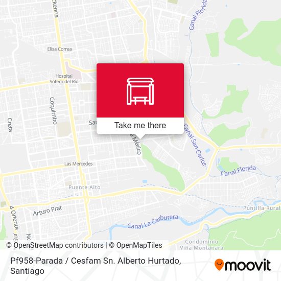 Pf958-Parada / Cesfam Sn. Alberto Hurtado map