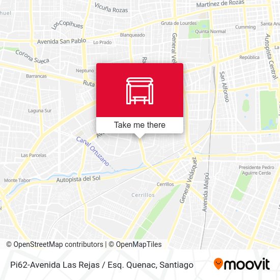 Pi62-Avenida Las Rejas / Esq. Quenac map
