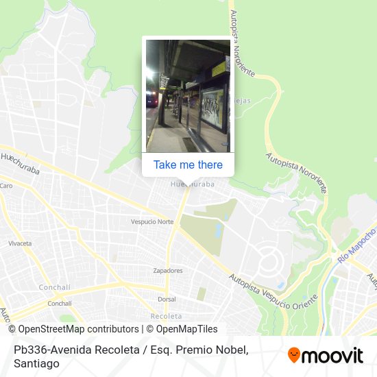 Pb336-Avenida Recoleta / Esq. Premio Nobel map
