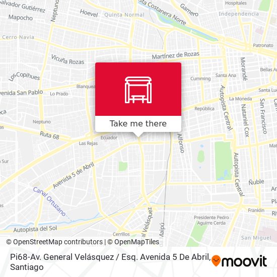 Pi68-Av. General Velásquez / Esq. Avenida 5 De Abril map