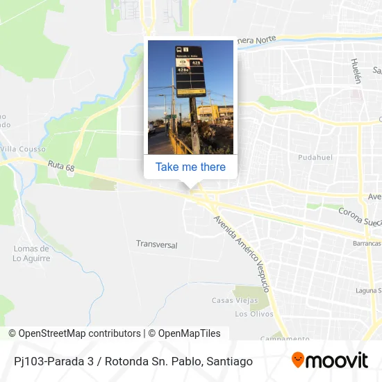 Pj103-Parada 3 / Rotonda Sn. Pablo map
