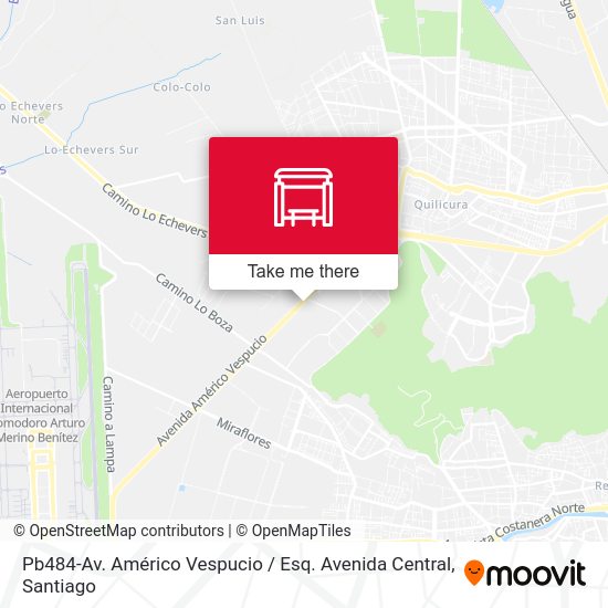 Pb484-Av. Américo Vespucio / Esq. Avenida Central map