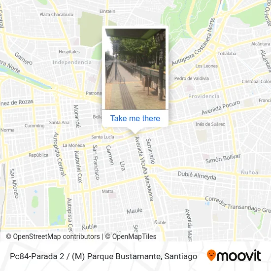 Pc84-Parada 2 / (M) Parque Bustamante map