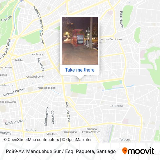 Mapa de Pc89-Av. Manquehue Sur / Esq. Paqueta