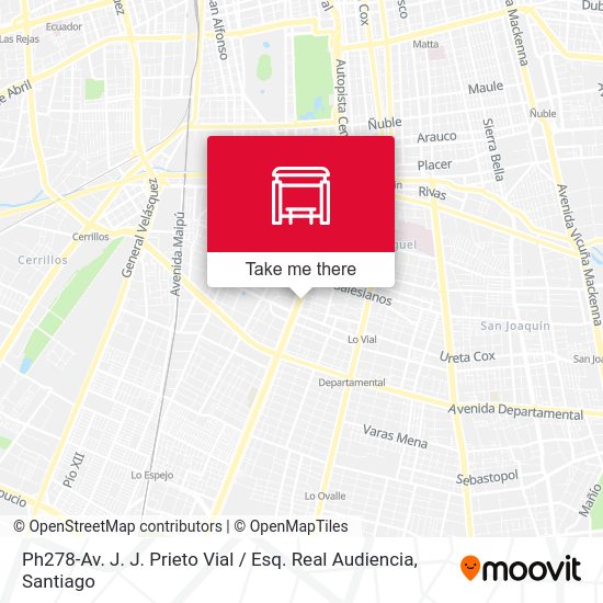 Mapa de Ph278-Av. J. J. Prieto Vial / Esq. Real Audiencia