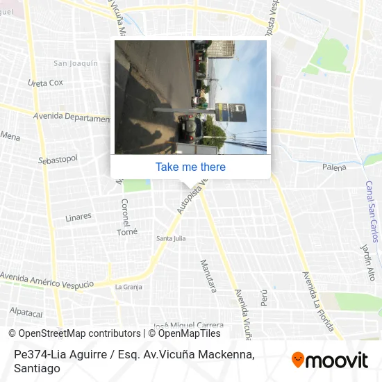 Pe374-Lia Aguirre / Esq. Av.Vicuña Mackenna map