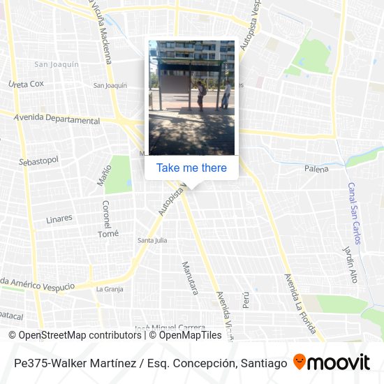 Mapa de Pe375-Walker Martínez / Esq. Concepción
