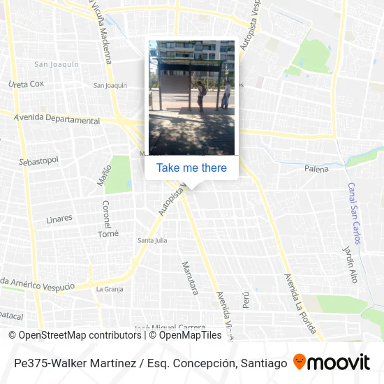 Pe375-Walker Martínez / Esq. Concepción map