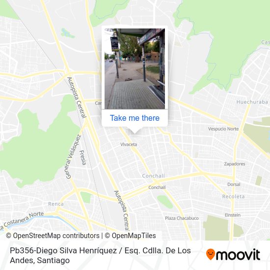 Pb356-Diego Silva Henríquez / Esq. Cdlla. De Los Andes map