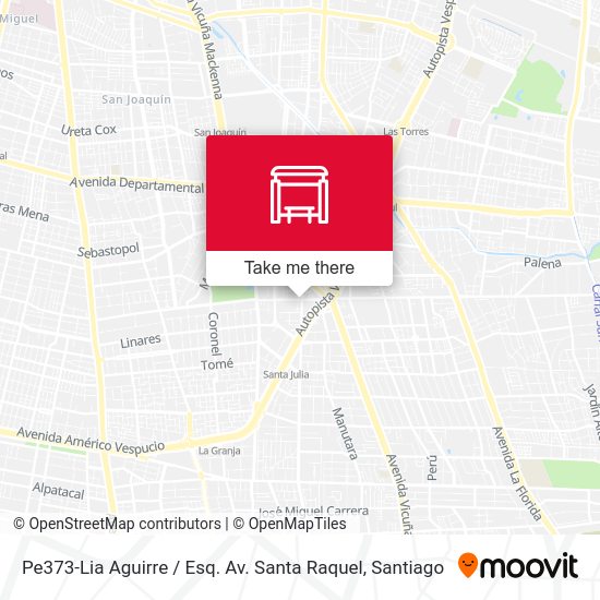 Pe373-Lia Aguirre / Esq. Av. Santa Raquel map