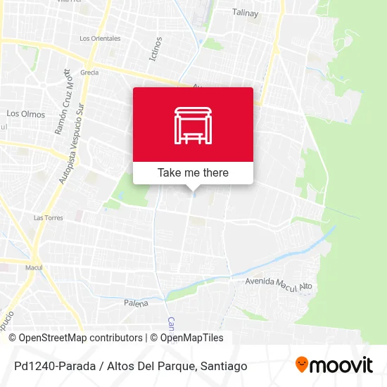 Pd1240-Parada / Altos Del Parque map