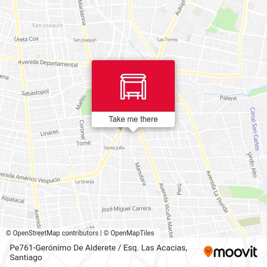 Mapa de Pe761-Gerónimo De Alderete / Esq. Las Acacias