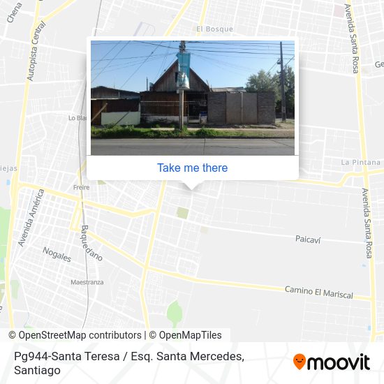 Mapa de Pg944-Santa Teresa / Esq. Santa Mercedes