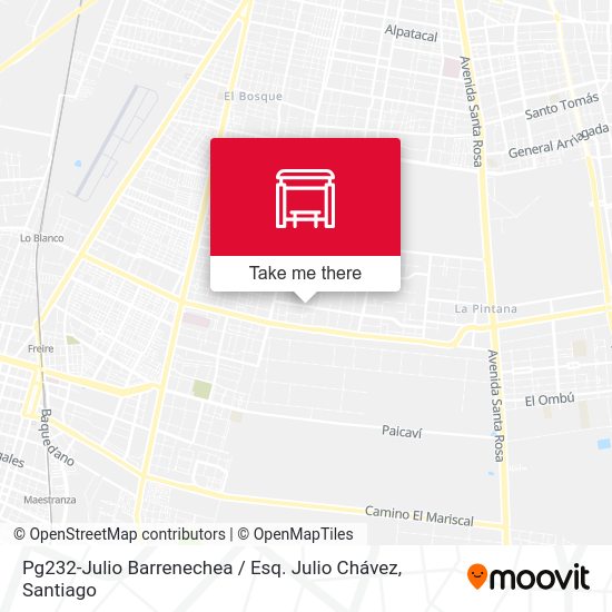 Mapa de Pg232-Julio Barrenechea / Esq. Julio Chávez