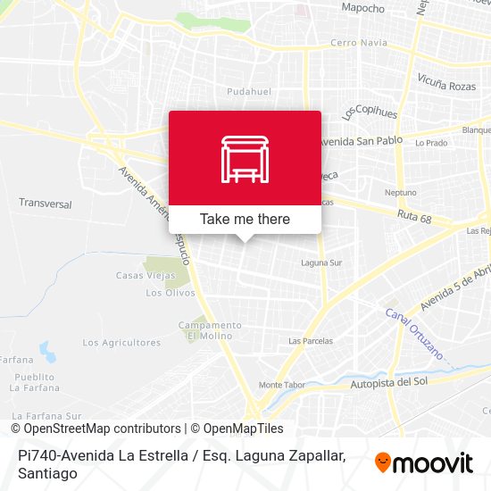 Mapa de Pi740-Avenida La Estrella / Esq. Laguna Zapallar