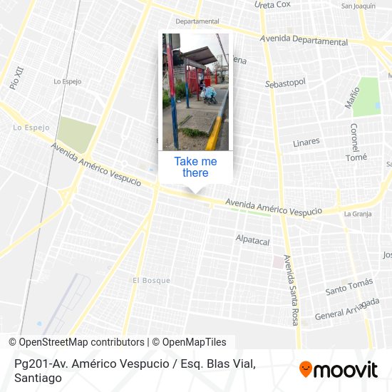 Mapa de Pg201-Av. Américo Vespucio / Esq. Blas Vial