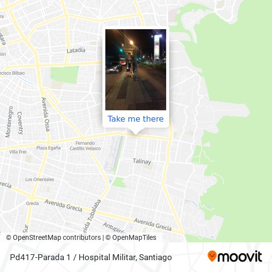 Pd417-Parada 1 / Hospital Militar map