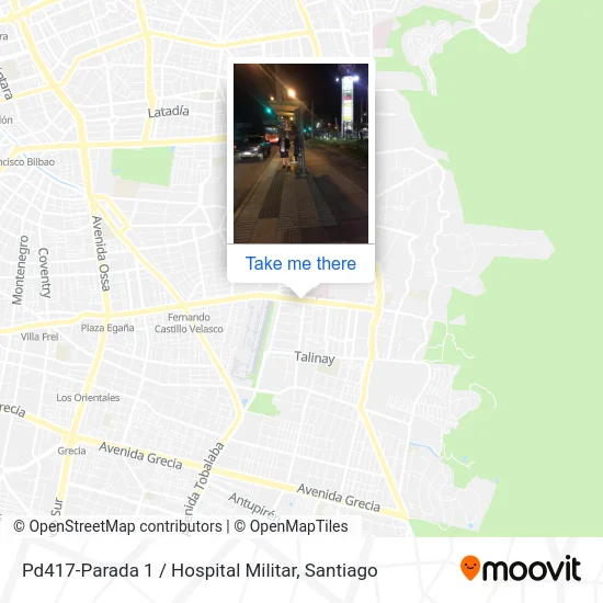 Pd417-Parada 1 / Hospital Militar map