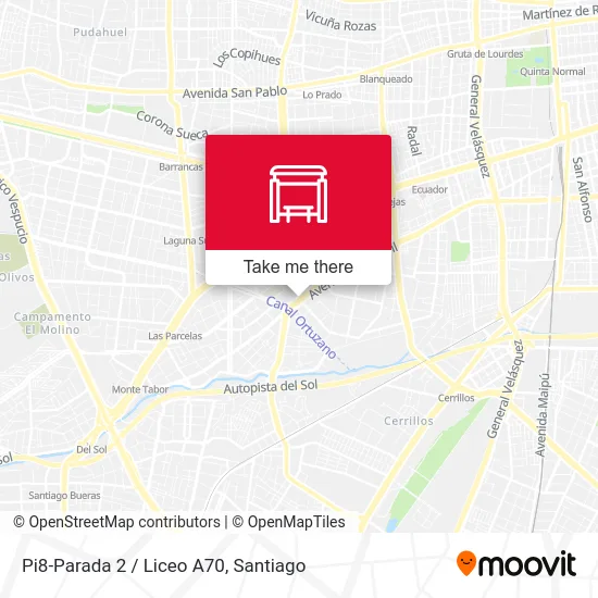 Pi8-Parada 2 / Liceo A70 map