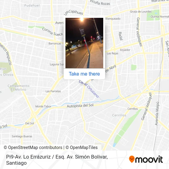 Pi9-Av. Lo Errázuriz / Esq. Av. Simón Bolivar map