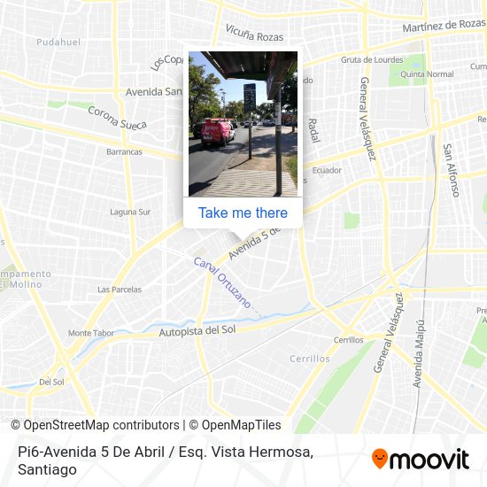 Pi6-Avenida 5 De Abril / Esq. Vista Hermosa map