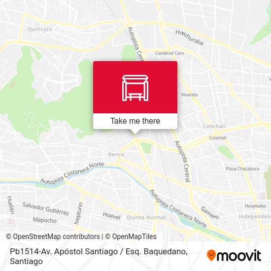 Mapa de Pb1514-Av. Apóstol Santiago / Esq. Baquedano