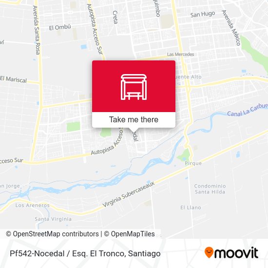 Mapa de Pf542-Nocedal / Esq. El Tronco