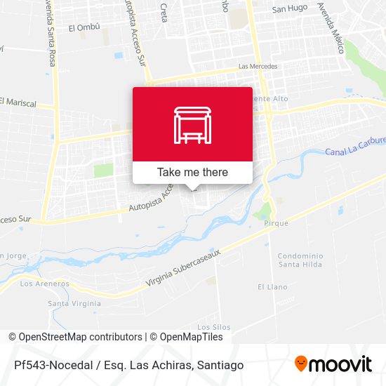 Mapa de Pf543-Nocedal / Esq. Las Achiras