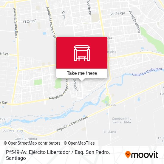 Mapa de Pf549-Av. Ejército Libertador / Esq. San Pedro