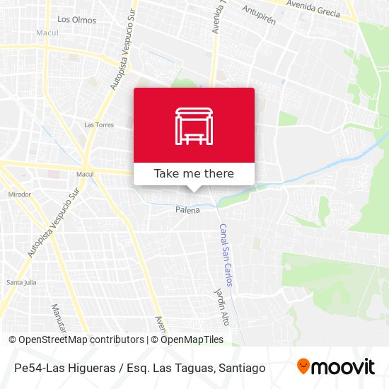 Pe54-Las Higueras / Esq. Las Taguas map