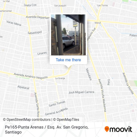 Mapa de Pe165-Punta Arenas / Esq. Av. San Gregorio