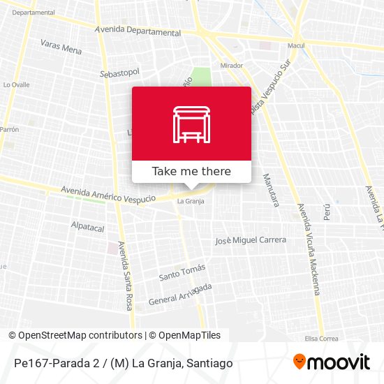 Pe167-Parada 2 / (M) La Granja map