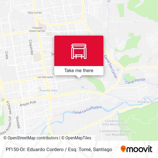 Mapa de Pf150-Dr. Eduardo Cordero / Esq. Tomé