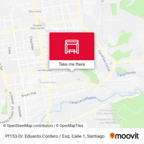 Pf153-Dr. Eduardo Cordero / Esq. Calle 1 map