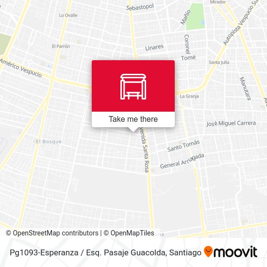 Pg1093-Esperanza / Esq. Pasaje Guacolda map