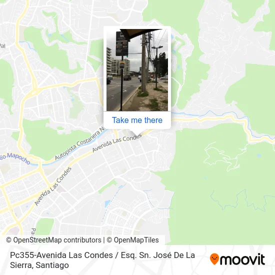 Pc355-Avenida Las Condes / Esq. Sn. José De La Sierra map