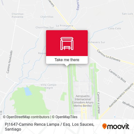 Pj1647-Camino Renca Lampa / Esq. Los Sauces map