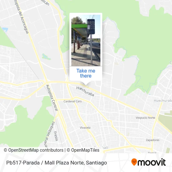 Pb517-Parada / Mall Plaza Norte map