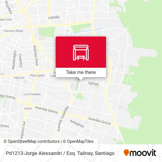Mapa de Pd1213-Jorge Alessandri / Esq. Talinay