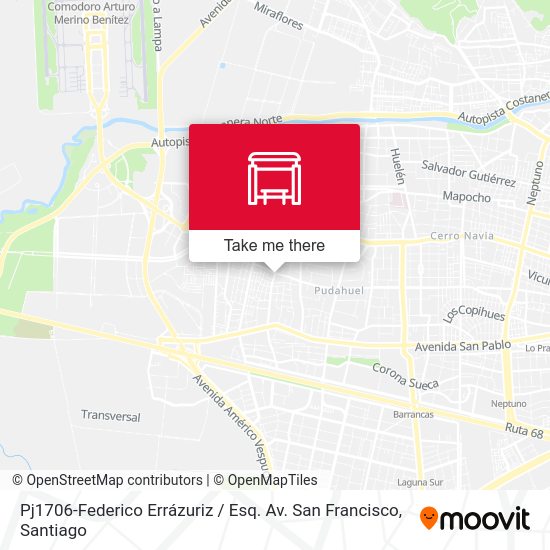 Pj1706-Federico Errázuriz / Esq. Av. San Francisco map