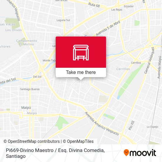 Pi669-Divino Maestro / Esq. Divina Comedia map