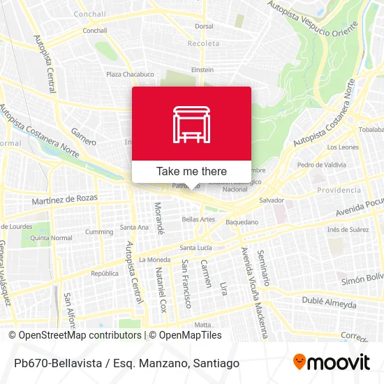 Pb670-Bellavista / Esq. Manzano map